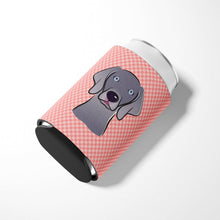 Load image into Gallery viewer, Checkerboard Blue Weimaraner Can or Bottle Hugger BB1231CC