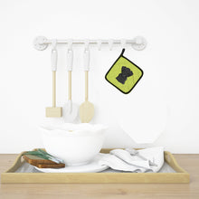 Load image into Gallery viewer, Checkerboard Lime Green Black Labrador Pot Holders - Set of 2 - Heat-Resistant Kitchen Essentials BB1297PTHD