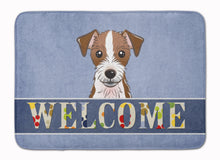 Load image into Gallery viewer, Jack Russell Terrier Welcome Machine Washable Memory Foam Mat BB1388RUG