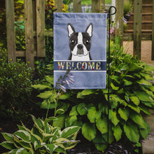 Load image into Gallery viewer, Boston Terrier Welcome Garden Flag – Decorative Outdoor Yard Flag BB1389GF