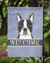 Load image into Gallery viewer, Boston Terrier Welcome Garden Flag – Decorative Outdoor Yard Flag BB1389GF