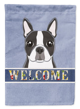 Load image into Gallery viewer, Boston Terrier Welcome Garden Flag – Decorative Outdoor Yard Flag BB1389GF