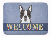 Load image into Gallery viewer, Boston Terrier Welcome Machine Washable Memory Foam Mat BB1389RUG