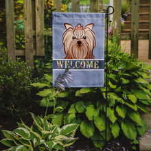 Load image into Gallery viewer, Yorkie Yorkshire Terrier Welcome Garden Flag – Decorative Outdoor Yard Flag BB1390GF