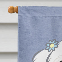 Load image into Gallery viewer, Maltese Welcome Flag Canvas House Size BB1394CHF