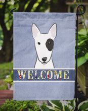 Load image into Gallery viewer, Bull Terrier Welcome Garden Flag – Decorative Outdoor Yard Flag BB1395GF