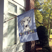 Load image into Gallery viewer, Dalmatian Welcome Flag Canvas House Size BB1396CHF