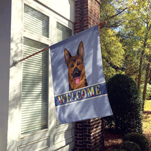 Load image into Gallery viewer, German Shepherd Welcome Flag Canvas House Size BB1397CHF