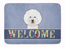 Load image into Gallery viewer, Bichon Frise Welcome Machine Washable Memory Foam Mat BB1403RUG