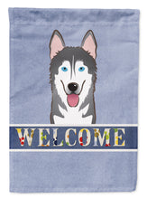 Load image into Gallery viewer, Alaskan Malamute Welcome Garden Flag – Decorative Outdoor Yard Flag BB1404GF