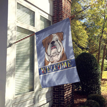 Load image into Gallery viewer, English Bulldog  Welcome Flag Canvas House Size BB1405CHF