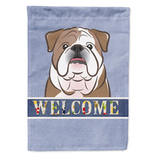Load image into Gallery viewer, English Bulldog  Welcome Flag Canvas House Size BB1405CHF