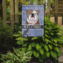Load image into Gallery viewer, English Bulldog  Welcome Garden Flag – Decorative Outdoor Yard Flag BB1405GF