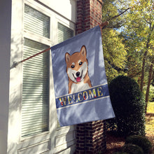 Load image into Gallery viewer, Shiba Inu Welcome Flag Canvas House Size BB1411CHF