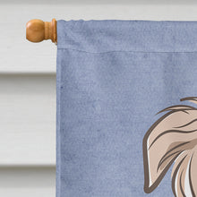 Load image into Gallery viewer, Borzoi Welcome Flag Canvas House Size BB1414CHF