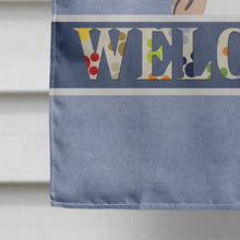 Load image into Gallery viewer, Borzoi Welcome Flag Canvas House Size BB1414CHF