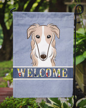 Load image into Gallery viewer, Borzoi Welcome Garden Flag – Decorative Outdoor Yard Flag BB1414GF