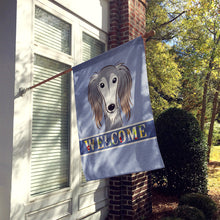Load image into Gallery viewer, Saluki Welcome Flag Canvas House Size BB1415CHF