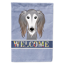Load image into Gallery viewer, Saluki Welcome Flag Canvas House Size BB1415CHF