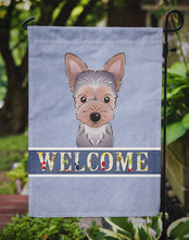 Load image into Gallery viewer, Yorkie Puppy Welcome Garden Flag – Decorative Outdoor Yard Flag BB1418GF
