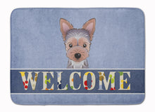 Load image into Gallery viewer, Yorkie Puppy Welcome Machine Washable Memory Foam Mat BB1418RUG