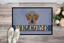 Load image into Gallery viewer, Wirehaired Dachshund Welcome Doormat - 24x36 Decorative Floor Mat – Indoor/Outdoor Rug with Artistic Flair BB1419JMAT