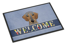 Load image into Gallery viewer, Wirehaired Dachshund Welcome Doormat - 24x36 Decorative Floor Mat – Indoor/Outdoor Rug with Artistic Flair BB1419JMAT