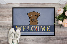 Load image into Gallery viewer, Chocolate Labrador Welcome Doormat - 24x36 Decorative Floor Mat – Indoor/Outdoor Rug with Artistic Flair BB1420JMAT