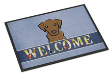 Load image into Gallery viewer, Chocolate Labrador Welcome Doormat - 24x36 Decorative Floor Mat – Indoor/Outdoor Rug with Artistic Flair BB1420JMAT