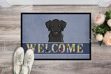 Load image into Gallery viewer, Black Labrador Welcome Doormat - 24x36 Decorative Floor Mat – Indoor/Outdoor Rug with Artistic Flair BB1421JMAT