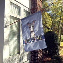 Load image into Gallery viewer, Italian Greyhound Welcome Flag Canvas House Size BB1422CHF