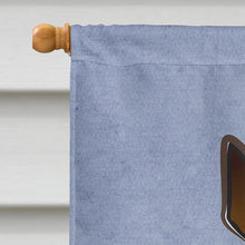 Load image into Gallery viewer, Min Pin Welcome Flag Canvas House Size BB1426CHF