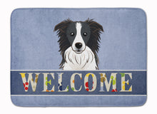 Load image into Gallery viewer, Border Collie Welcome Machine Washable Memory Foam Mat BB1427RUG