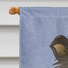 Load image into Gallery viewer, Sheltie Welcome Flag Canvas House Size BB1428CHF