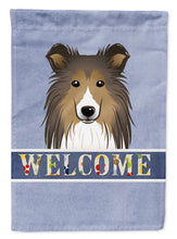 Load image into Gallery viewer, Sheltie Welcome Garden Flag – Decorative Outdoor Yard Flag BB1428GF