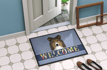 Load image into Gallery viewer, Sheltie Welcome Doormat - 24x36 Decorative Floor Mat – Indoor/Outdoor Rug with Artistic Flair BB1428JMAT