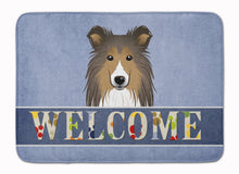 Load image into Gallery viewer, Sheltie Welcome Machine Washable Memory Foam Mat BB1428RUG