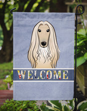 Load image into Gallery viewer, Afghan Hound Welcome Garden Flag – Decorative Outdoor Yard Flag BB1430GF