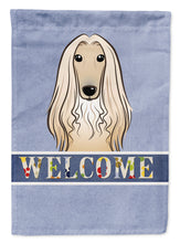 Load image into Gallery viewer, Afghan Hound Welcome Garden Flag – Decorative Outdoor Yard Flag BB1430GF