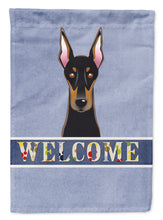 Load image into Gallery viewer, Doberman Welcome Garden Flag – Decorative Outdoor Yard Flag BB1431GF