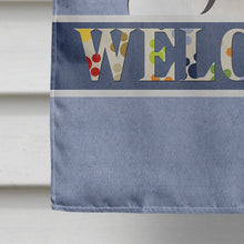 Load image into Gallery viewer, Saint Bernard Welcome Flag Canvas House Size BB1432CHF