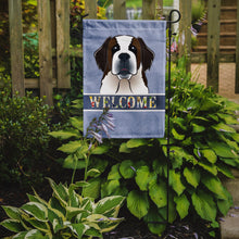 Load image into Gallery viewer, Saint Bernard Welcome Garden Flag – Decorative Outdoor Yard Flag BB1432GF