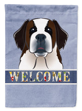 Load image into Gallery viewer, Saint Bernard Welcome Garden Flag – Decorative Outdoor Yard Flag BB1432GF