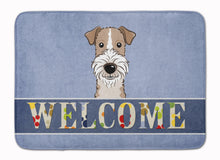 Load image into Gallery viewer, Wire Haired Fox Terrier Welcome Machine Washable Memory Foam Mat BB1433RUG