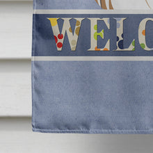 Load image into Gallery viewer, Papillon Welcome Flag Canvas House Size BB1434CHF