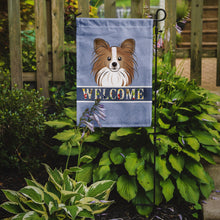 Load image into Gallery viewer, Papillon Welcome Garden Flag – Decorative Outdoor Yard Flag BB1434GF