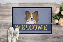Load image into Gallery viewer, Papillon Welcome Doormat - 24x36 Decorative Floor Mat – Indoor/Outdoor Rug with Artistic Flair BB1434JMAT