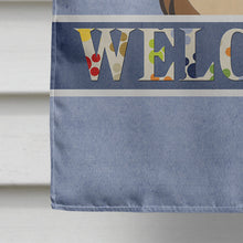 Load image into Gallery viewer, Chocolate Brown Shih Tzu Welcome Flag Canvas House Size BB1435CHF