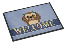 Load image into Gallery viewer, Chocolate Brown Shih Tzu Welcome Doormat - 24x36 Decorative Floor Mat – Indoor/Outdoor Rug with Artistic Flair BB1435JMAT