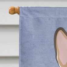 Load image into Gallery viewer, Sable Corgi Welcome Flag Canvas House Size BB1439CHF